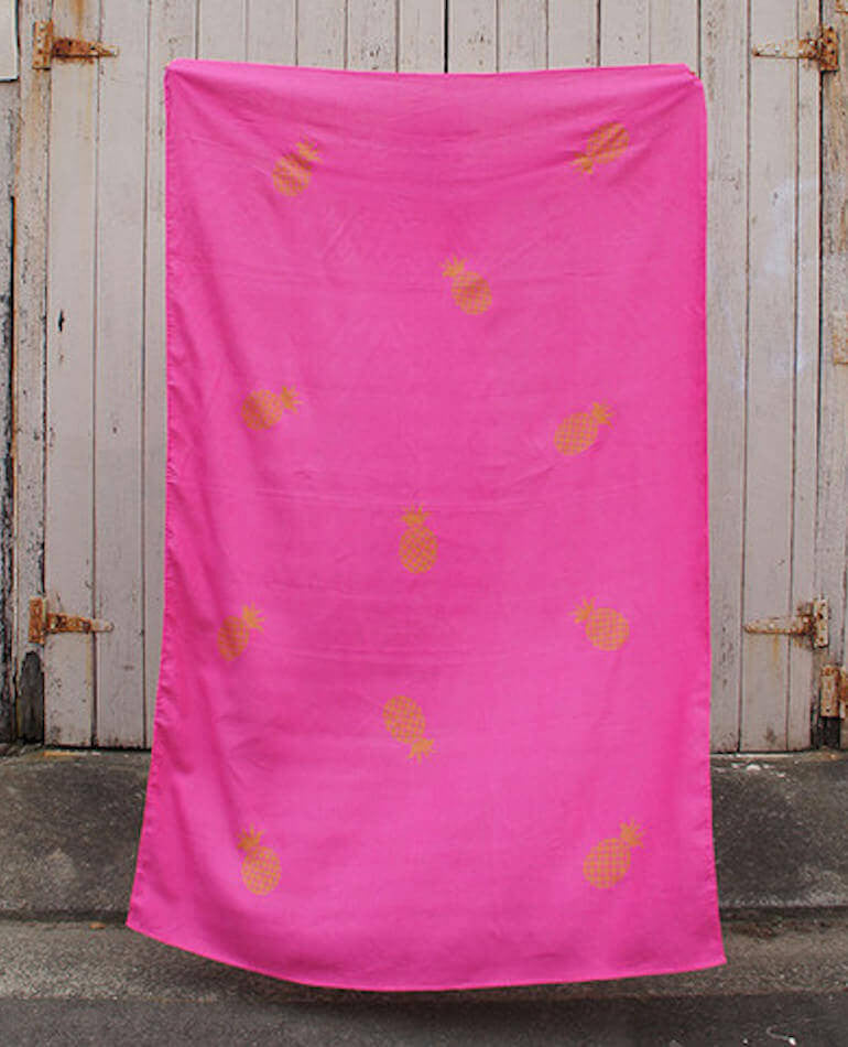 Taylor + Cloth | Screen Printed Linen Throw | backstreetshopper.com.au