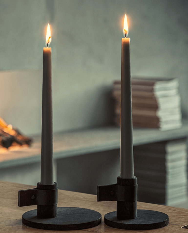 Bright Light Candle Holder – Dark, Large