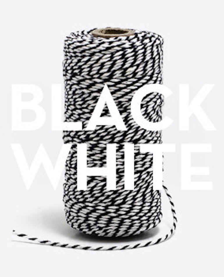 Bakers Twine Black and White