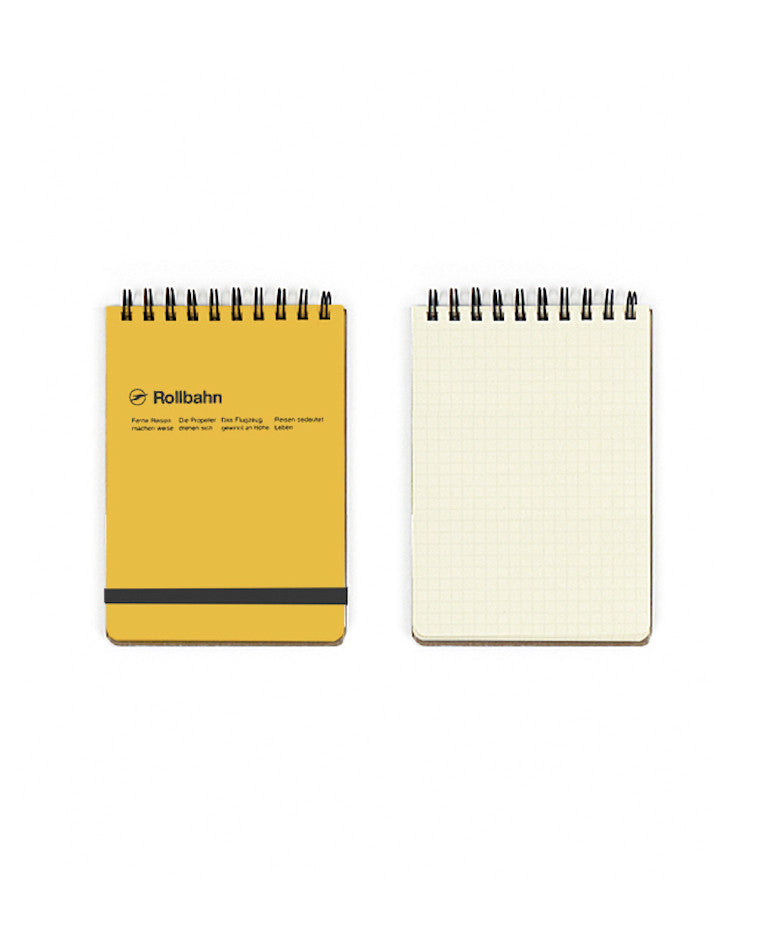 ROLLBAHN NOTEBOOK, MEMO, YELLOW | Delfonics | BackstreetShopper.com.au