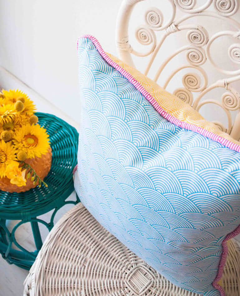 RAINBOW SCALES CUSHION | Milly + Eugene | BackstreetShopper.com.au