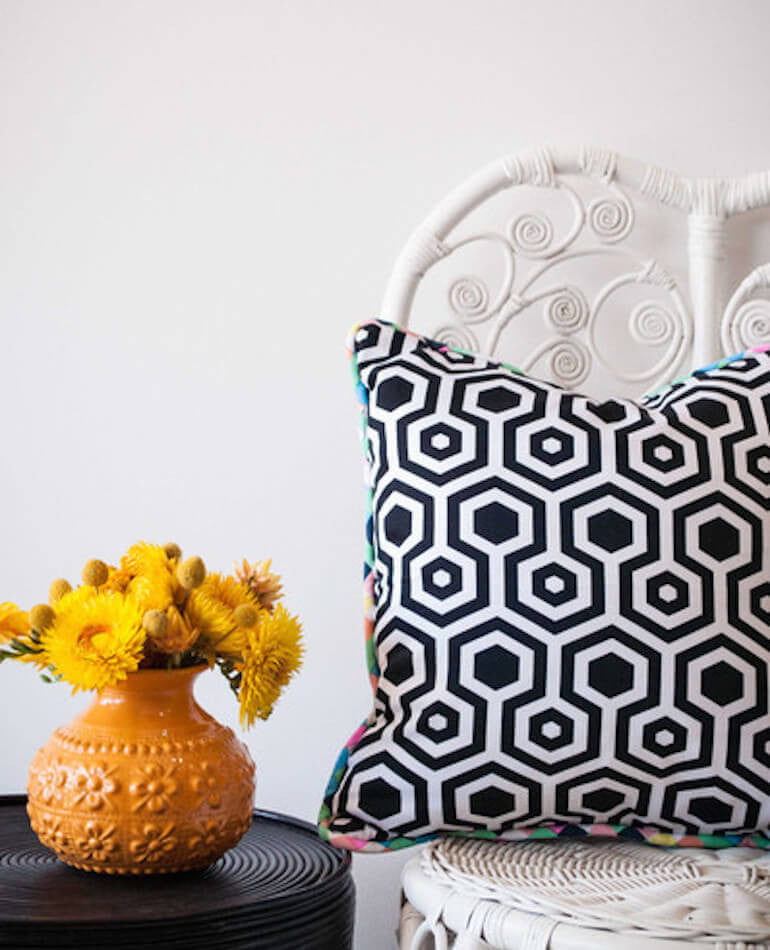 MONOCHROME MAJIC CUSHION | MILLY + EUGENE | BackstreetShopper.com.au
