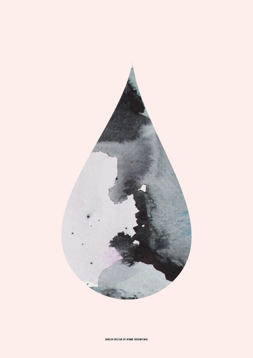 Pale Drop Art Print | Nynne Rosenvinge | BackstreetShopper.com.au