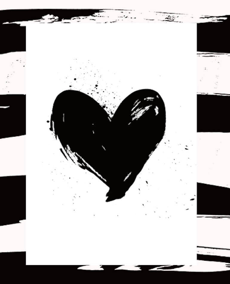 Peppa Hart | Full Heart Art Print | BackstreetShopper.com.au
