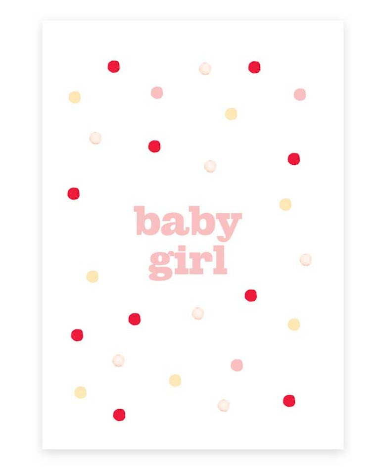 baby girl greeting card | printspace | backstreetshopper.com.au