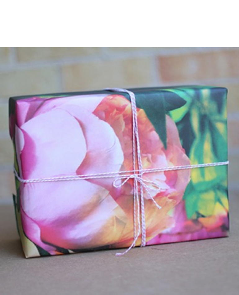 Peony Wrapping paper | Rachel Kennedy Design | BackstreetShopper.com.au