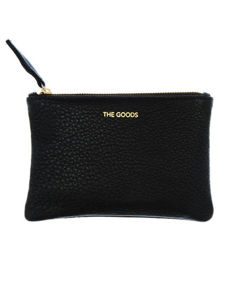 Black Leather Clutch | The Goods | BackstreetShopper.com.au