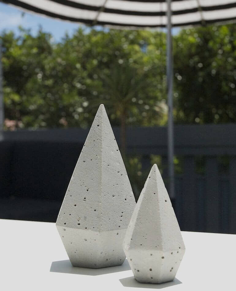 Zakkia | Concrete Diamond / Paper Weight | BackstreetShopper.com.au