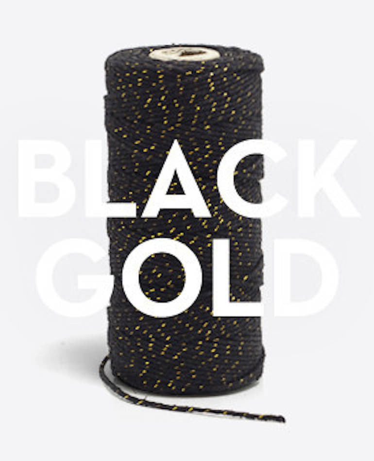 Bakers Twine - Black and Gold