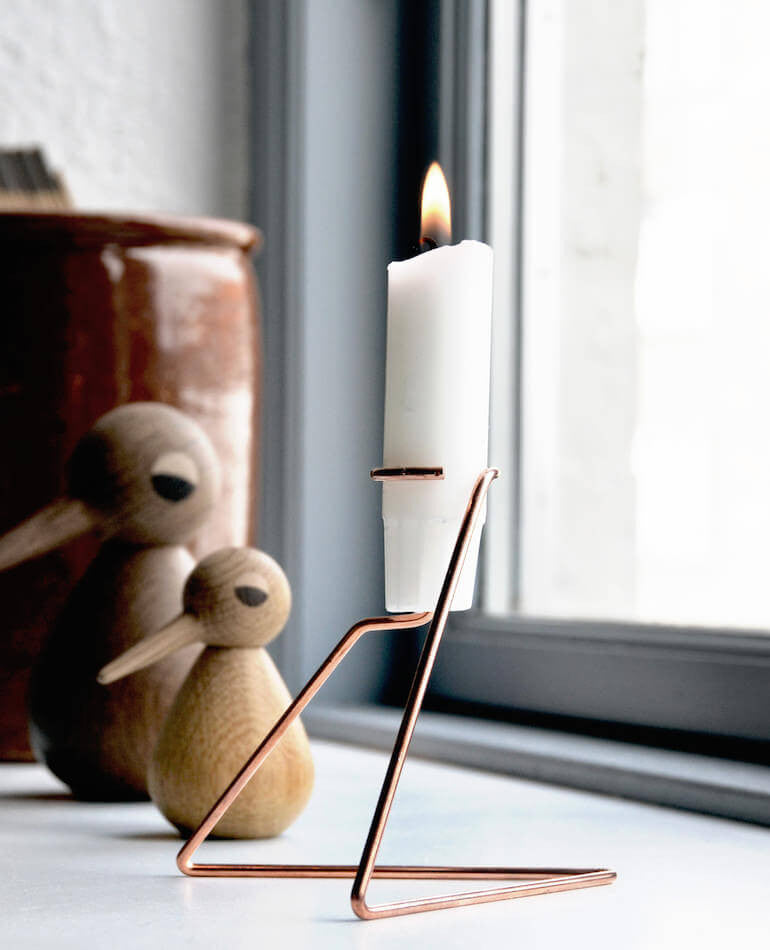 Candle Holder Lysestage No. 1 - Copper | Nicholas Oldroyd Design | BackstreetShopper.com.au
