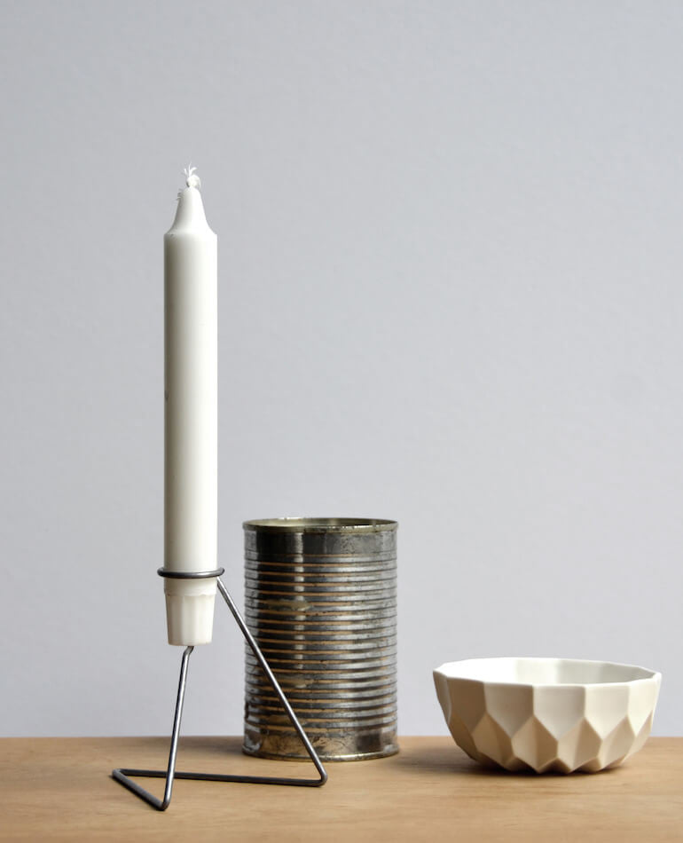 Candle Holder Lysestage No. 1 - Steel | Nicholas Oldroyd Design | BackstreetShopper.com.au
