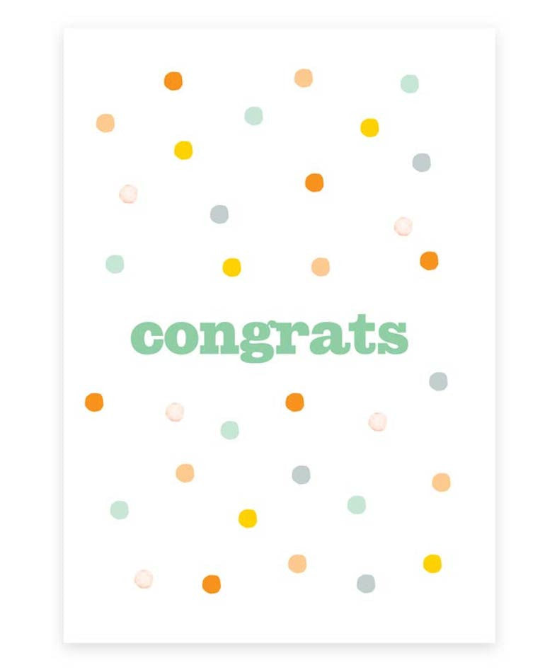 Congrats greeting card | Printspace | backstreetshopper.com.au