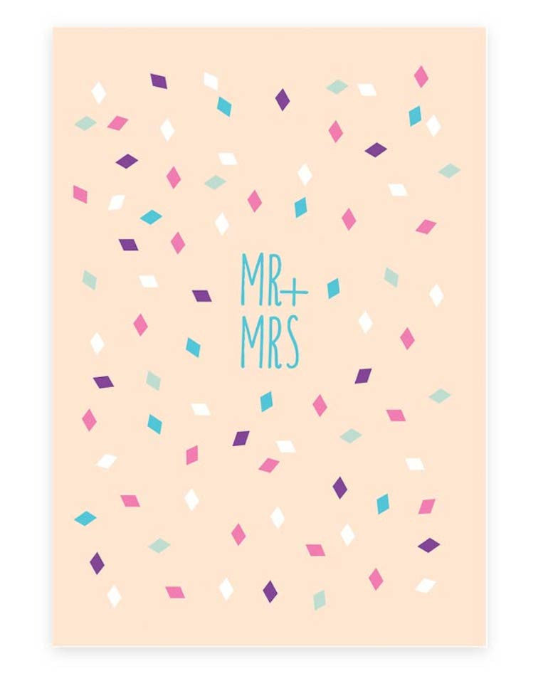 Mr and Mrs Greeting Cards | Printspace | BackstreetShopper.com.au