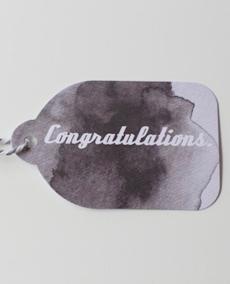 Congratulations Gift Tag | Rachel Kennedy Design | BackstreetShopper.com.au