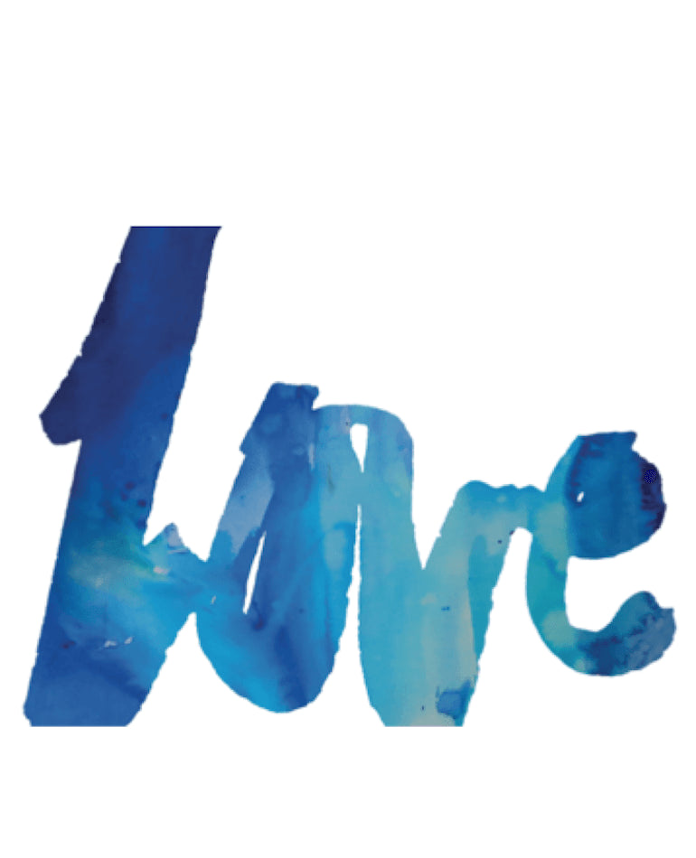 Blue Love Art Print | Rachel Kennedy Design | BackstreetShopper.com.au
